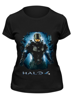 Футболка женская Printio Halo 4 черная 2XL