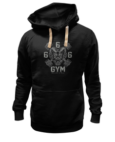 Толстовка унисекс Printio 666 gym черная XS