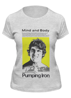 Футболка женская Printio Pumping iron серая 2XL