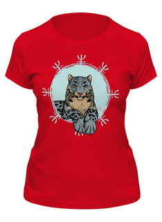 Футболка женская Printio Тигролев красная 2XL