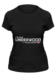 Футболка женская Printio Frank underwood черная M