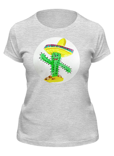 Футболка женская Printio Кактус серая M