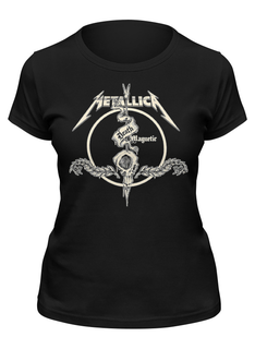 Футболка женская Printio Metallica черная M