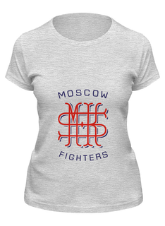 Футболка женская Printio Moscow fighters серая M