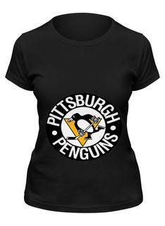 Футболка женская Printio Pittsburgh penguins черная M