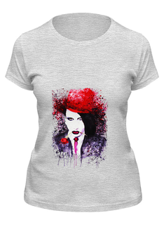 Футболка женская Printio Мерлин менсон серая 2XL