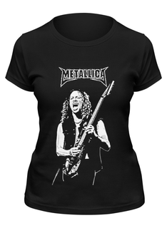 Футболка женская Printio Metallica черная M