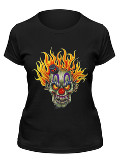 Футболка женская Printio Evil clown черная XL