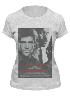 Футболка женская Printio Lethal weapon серая 2XL