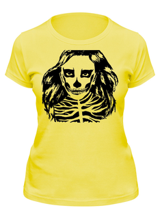 Футболка женская Printio Halloween girl желтая XL