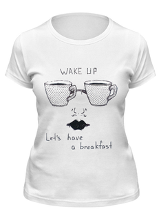 Футболка женская Printio Wake up белая L