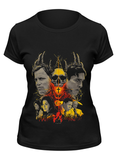Футболка женская Printio True detective черная XL