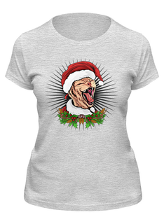 Футболка женская Printio Рождество серая M