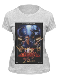 Футболка женская Printio Daft punk - lose youself to dance серая XL