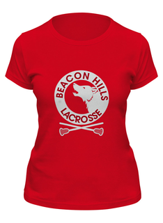 Футболка женская Printio Teen wolf - beacon hills красная XL