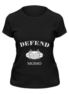 Футболка женская Printio Defend mgimo черная S