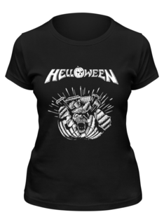Футболка женская Printio Helloween ( rock band ) черная 2XL