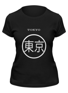 Футболка женская Printio Tokyo черная 2XL