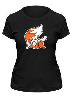 Футболка мужская Printio Fox (лиса) черная 2XL
