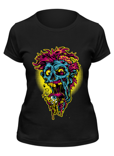 Футболка женская Printio Zombie черная 2XL