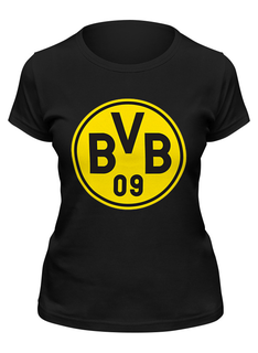 Футболка женская Printio Боруссия дортмунд серая 2XL