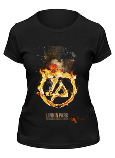 Футболка женская Printio Linkin park - burning in the skies черная L