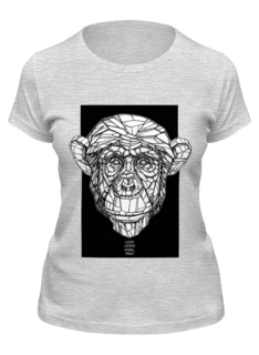 Футболка женская Printio Monkey серая M