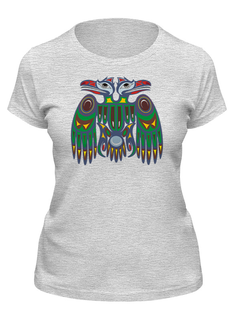 Футболка женская Printio Индейские орпы серая 2XL