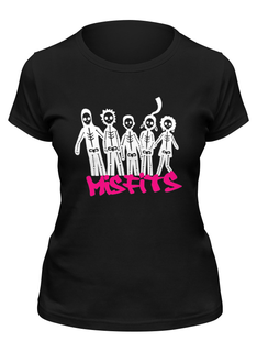 Футболка женская Printio Misfits черная S