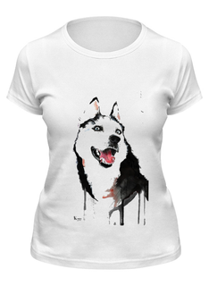 Футболка мужская Printio Хаски белая M