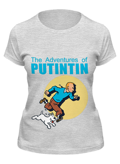 Футболка женская Printio Приключения путина серая M