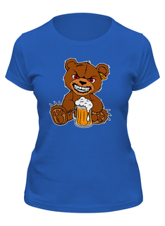 Футболка женская Printio ?happy bear? синяя M