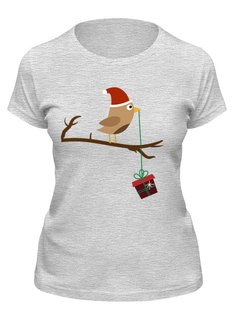 Футболка женская Printio Подарочек серая S