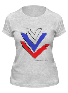 Футболка женская Printio Три цвета в жизни одеты серая 2XL