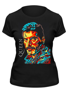 Футболка женская Printio Freddie mercury - queen черная XL