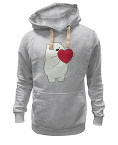 Толстовка унисекс Printio Ice bear серая XS