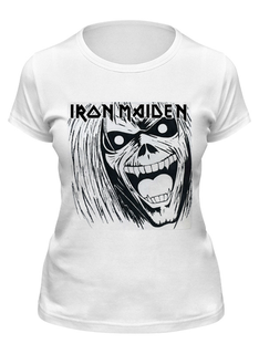 Футболка женская Printio Iron maiden band белая XL