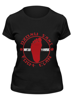 Футболка женская Printio Foot clan черная 2XL