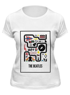 Футболка женская Printio The beatles белая L