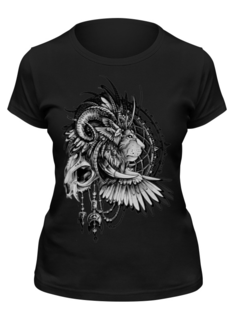 Футболка женская Printio Lion in cages черная 2XL