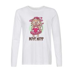 Лонгслив CoolPodarok Прикол. Любовь. Мурр, Мурр. Кошечка