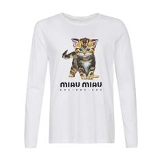 Лонгслив CoolPodarok Miau Miau. Кмс-кис-кис