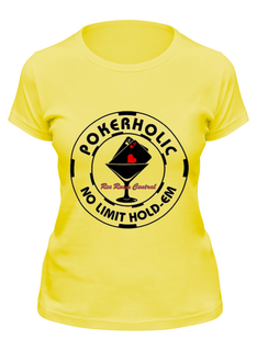 Футболка женская Printio Pokerholic желтая M