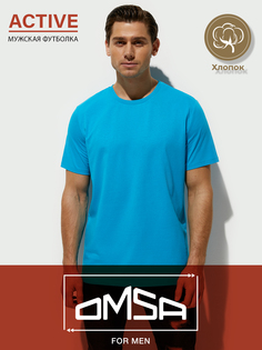 Футболка мужская Omsa OmT_U 1201 бирюзовая M