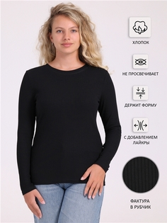 Лонгслив женский Апрель 1ЖДЛД3825123 черный 88/164