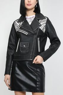 Кожаная куртка женская Desigual 23SWEW33 черная M