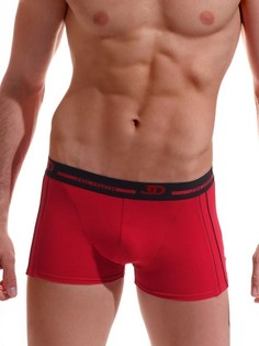 Хлопковые боксеры с лампасами XL красный Jolidon