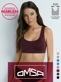 Топ женский Omsa B_OmS131 бордовый M/L