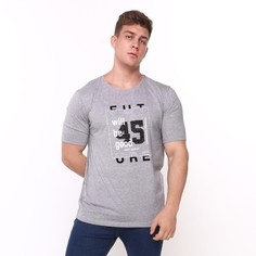 Футболка мужская NoBrand 9819769 серая 48 RU