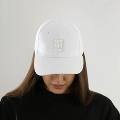 Бейсболка женская Overhat Anti Anti Social белая, р. 56-58